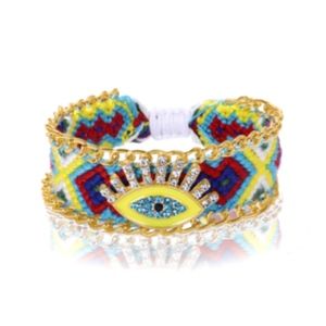 evil eye adjustable friendship bracelet Mati New